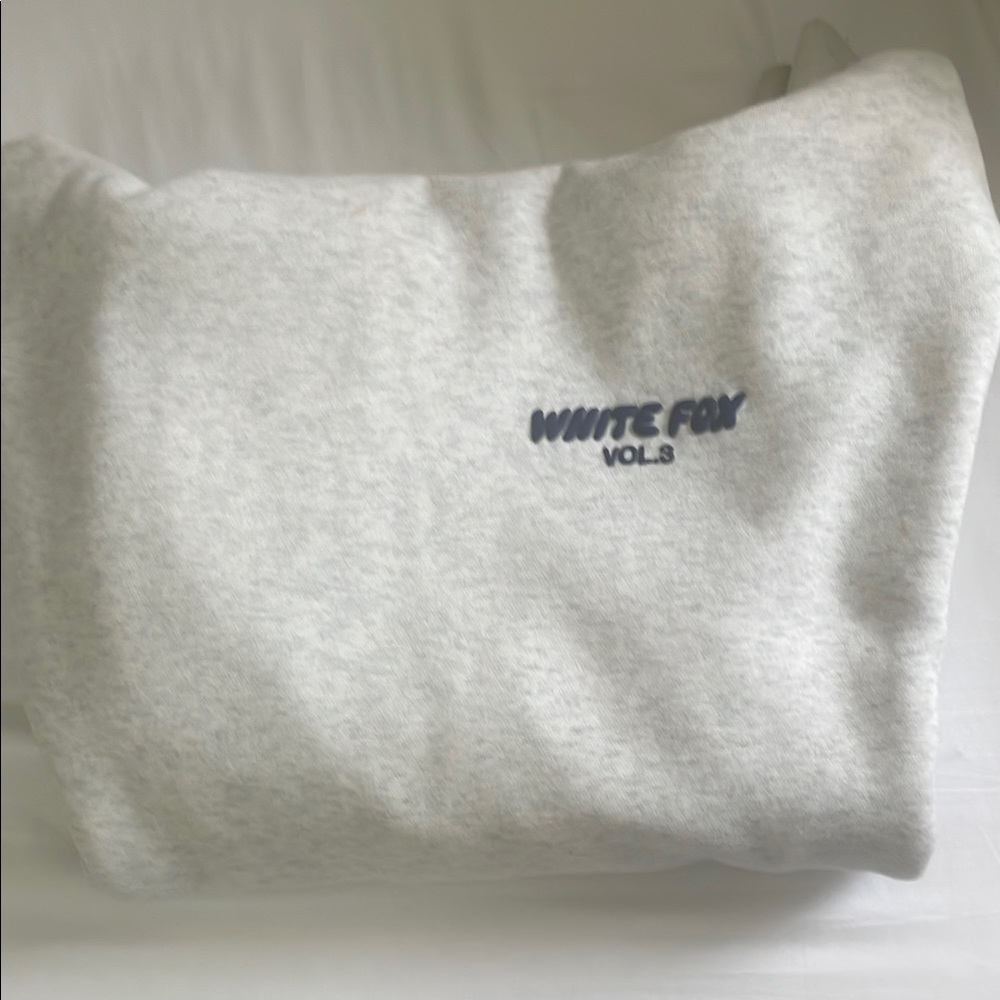 White Fox Gray Sweatshirt